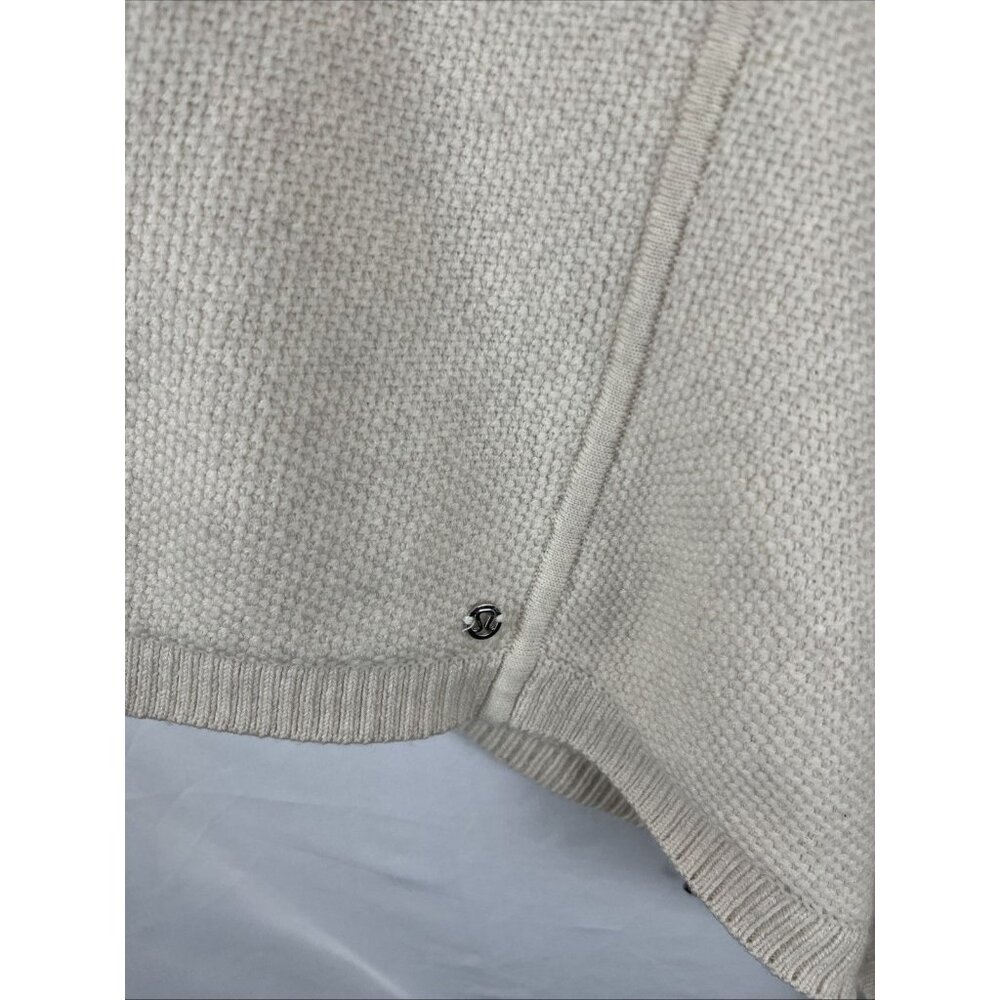 Lululemon On The Go Soft Cream-Coloured Poncho One Size - Picture 6 of 11